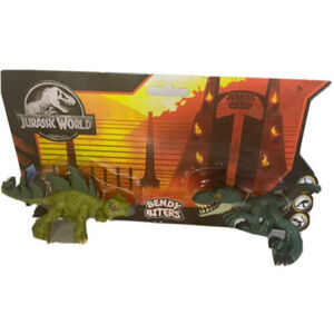 Jurassic World Bendy‎ Biters Figures, Dinosaur 2-Pack, Stegosaurus, Velociraptor